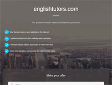 Tablet Screenshot of englishtutors.com